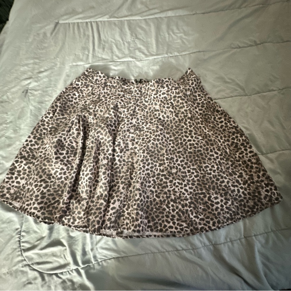 Torrid leopard-print A-line mini skirt